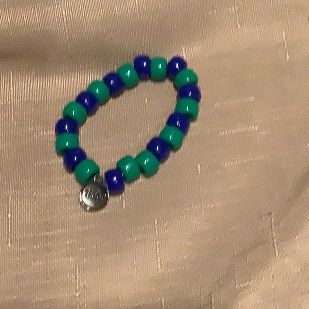 Green and blue hope bracelet